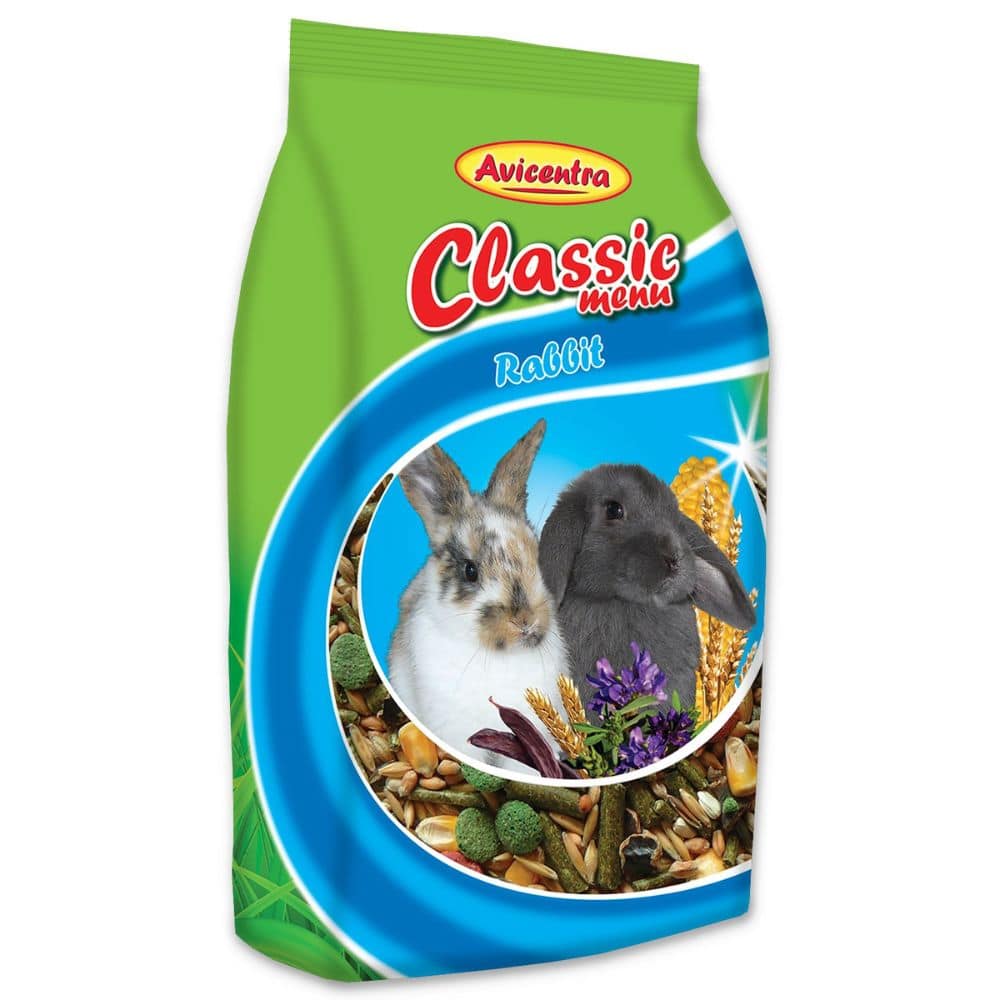 AVICENTRA standartinis maistas triušiams 500g 1kg - Produkto Svoris 1kg