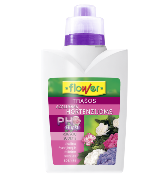 Skystos azalijų ir hortenzijų trąšos FLOWER, 500 ml