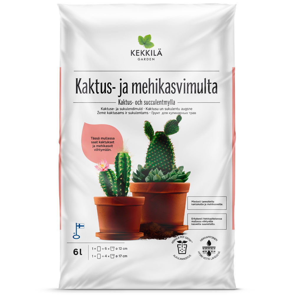 Sukulentų ir kaktusų žemė KEKKILA, 6 l