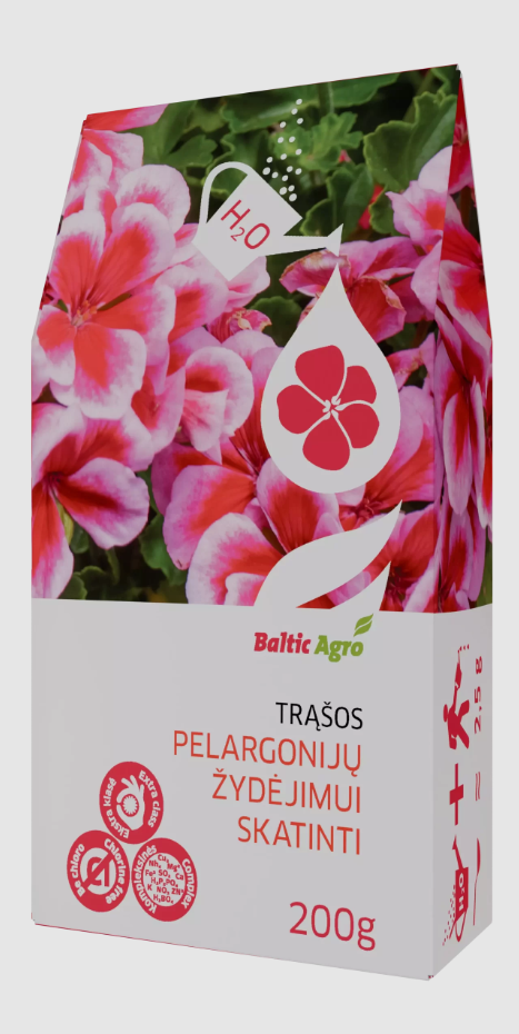 Pelargonijų trąšos, 200 g