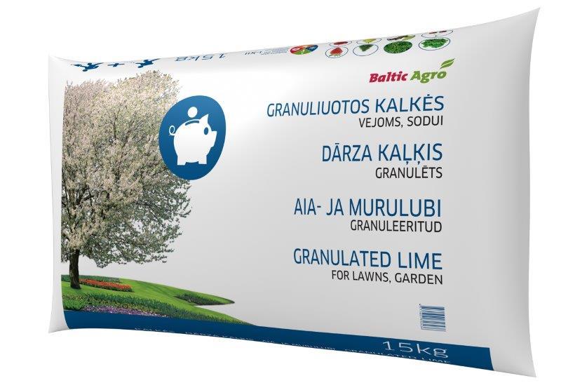 Granuliuotos sodo ir vejos kalkės, 15 kg