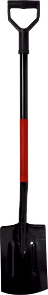 Kastuvas 195 x 260 mm U formos su lenktu metaliniu kotu, juodas