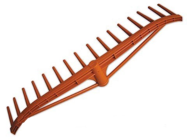Plastikinis grėblys šienui KTG117 Vertas,16 dantų, 55 cm, be koto