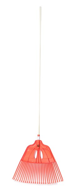 Grėblys "vėduoklė" plastikinis 60 cm su mediniu kotu 1,4 m  RG4 Vertas