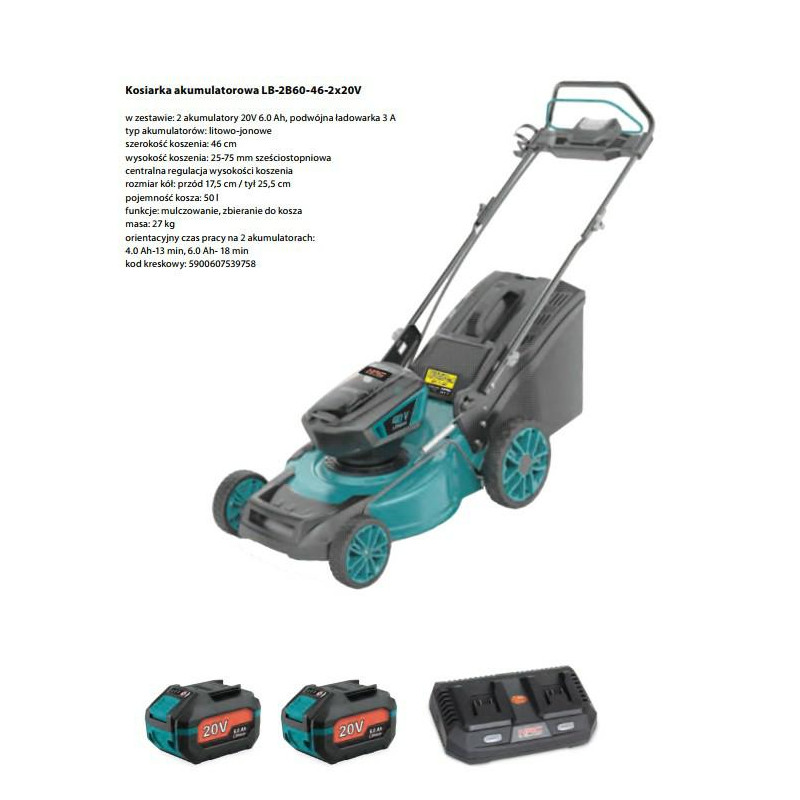 LB-2B40-40-2x20V NAC.ACUULATOR MOWER 2x20V 40cm 2x4Ah