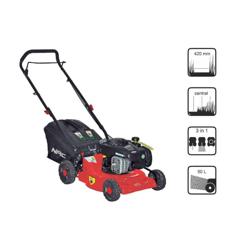 NAC KOSIARKA SPALINOWA BEZ NAPĘDU 42cm BRIGGS - STRATTON 125cc  LP42-450E