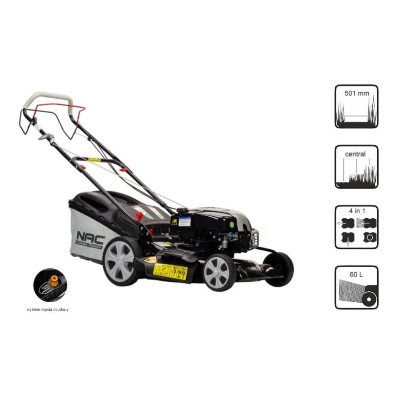 NAC BRIGGS - STRATTON 161cc 750 DOV SERIES 50cm SPRINALINĖ PJAUNAMOJI SU PAVIRŠIU LS50-750EX-HS