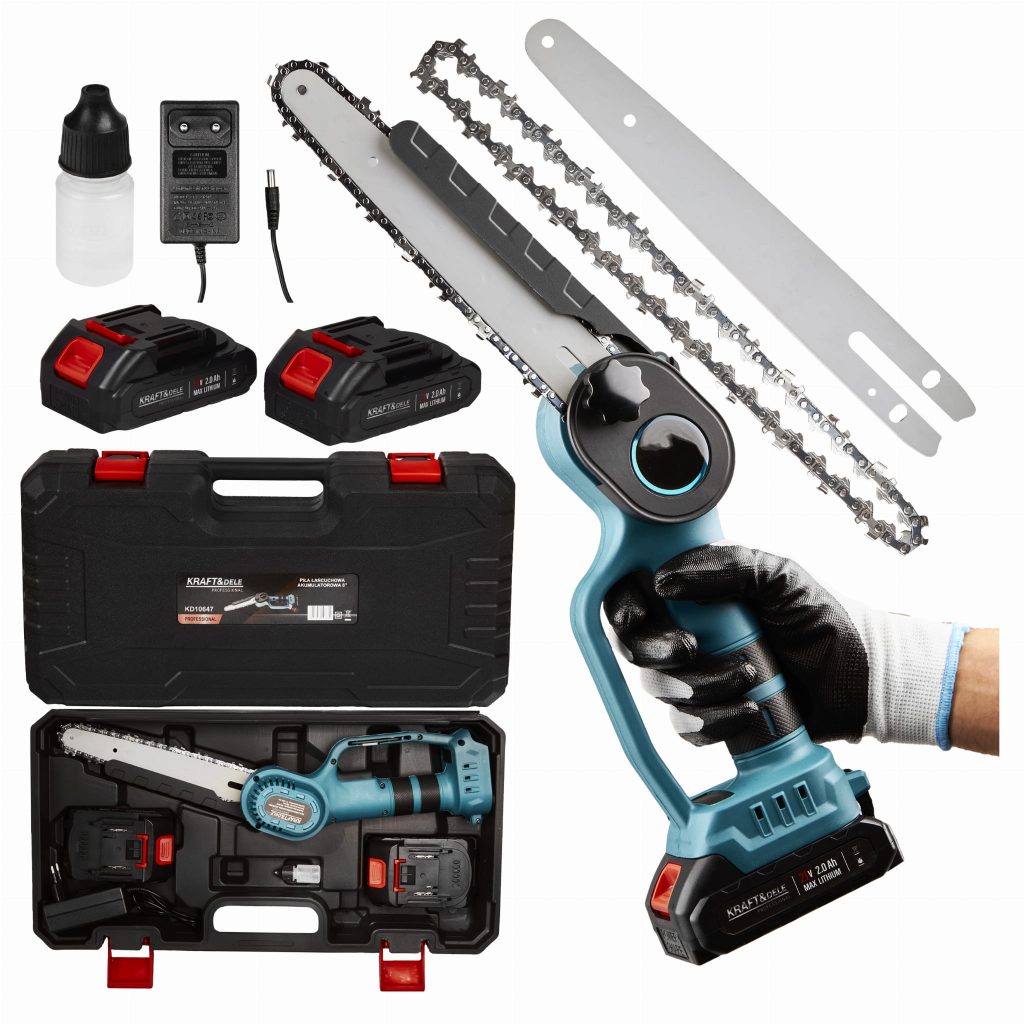 Mini akumuliatorinis grandininis pjūklas 21V 8 colių Kraftdele KD10647