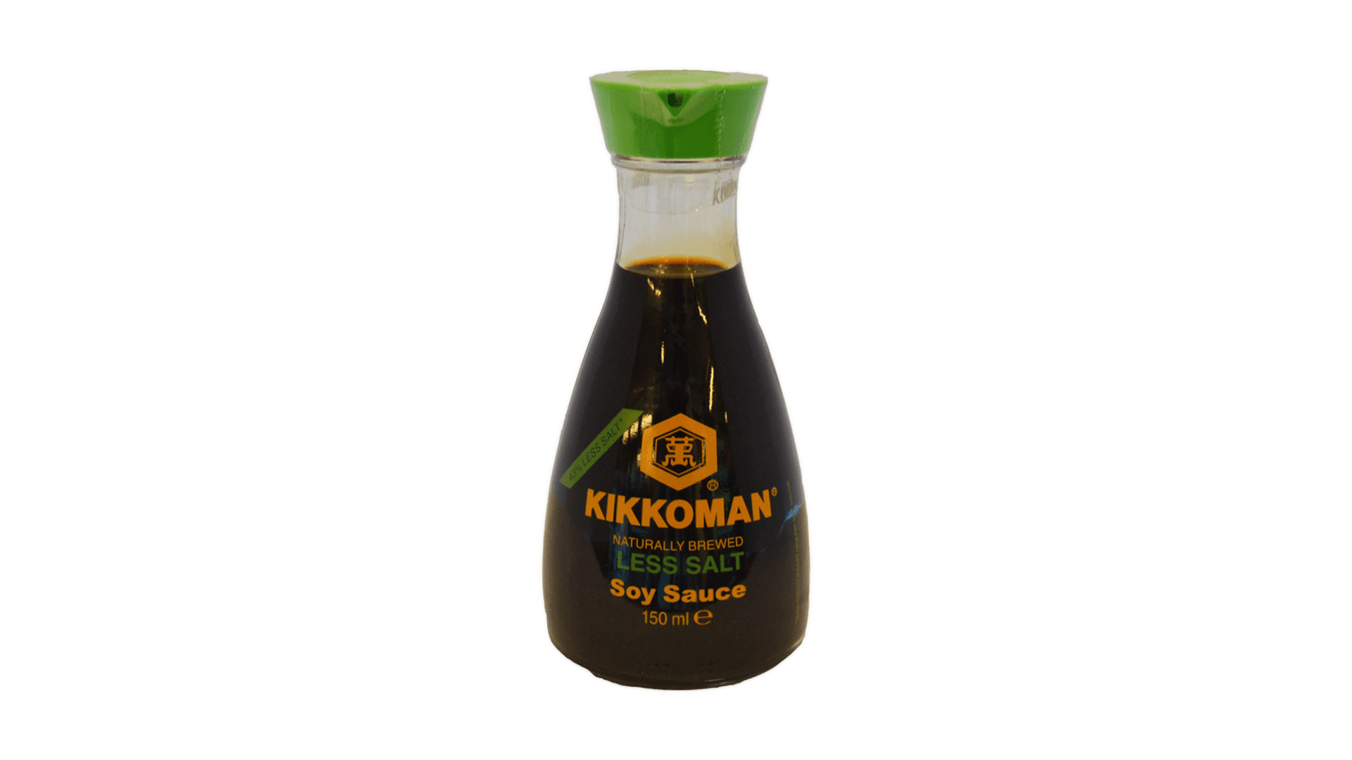 Sojų padažas KIKKOMAN LESS SALT (su dalytuvu), 150 ml