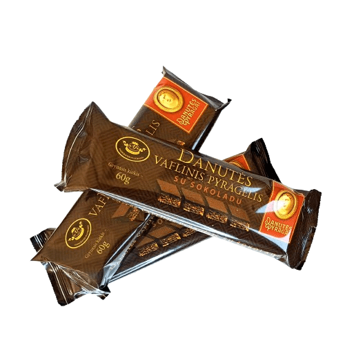 Danutės vaflinis pyragėlis su šokoladu – 60 g