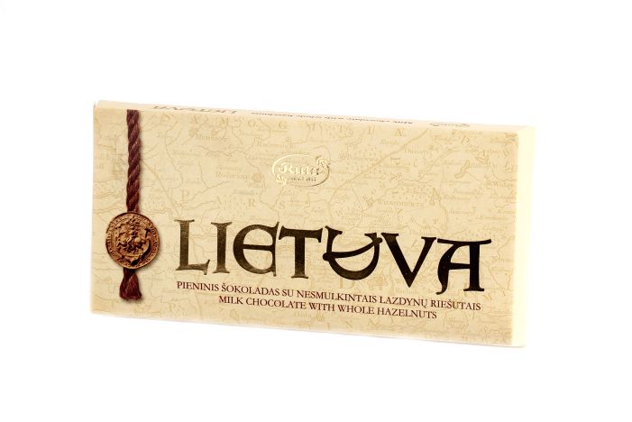 Pieninis šokoladas su lazdynų riešutais