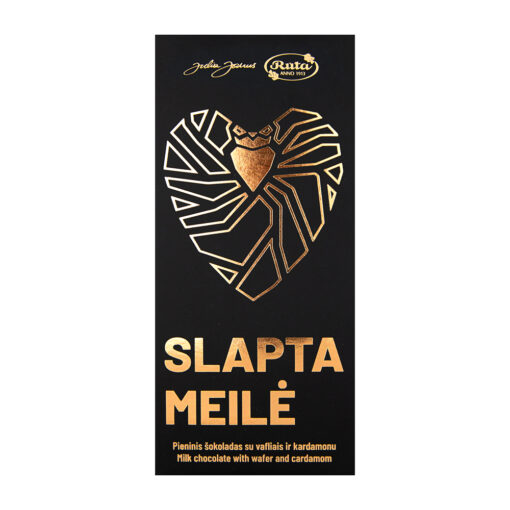 Pieninis šokoladas su vafliais ir kardamonu „Slapta meilė“, 70 g
