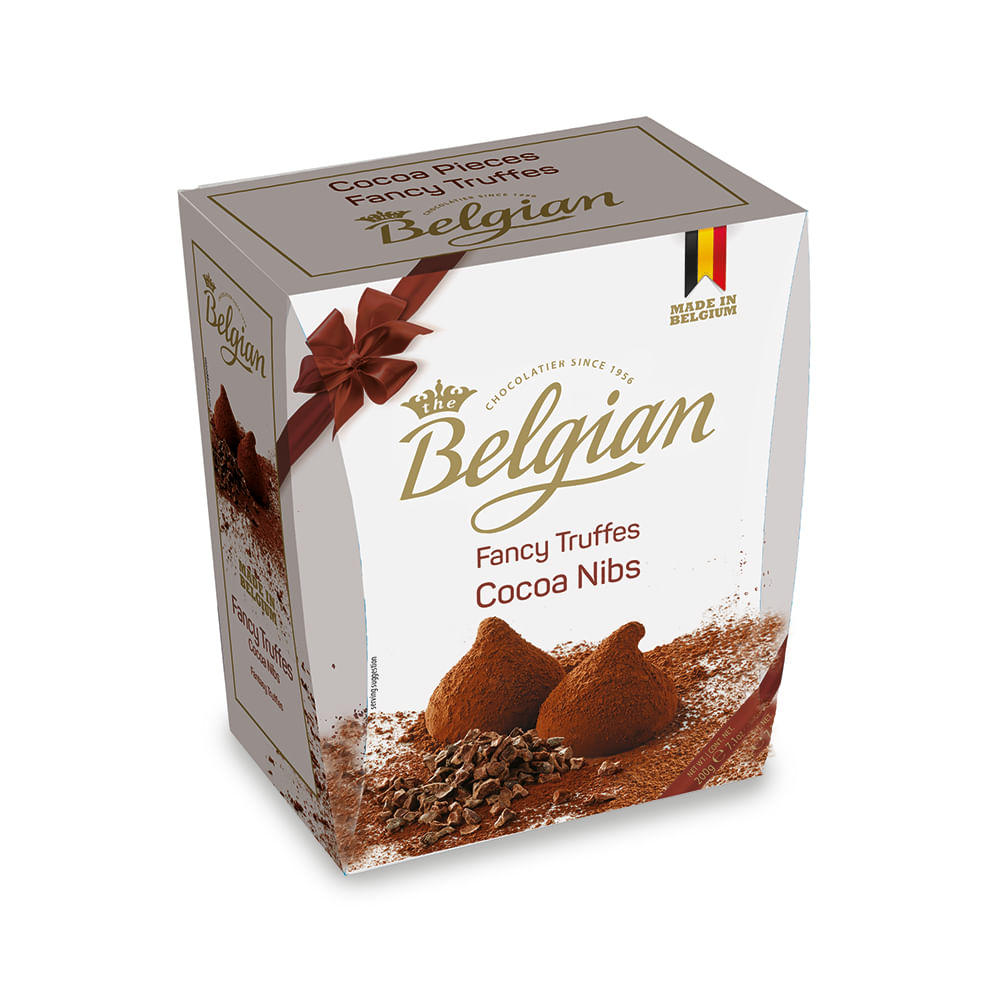 Belgiški triufeliai Cocoa Nibs 200g