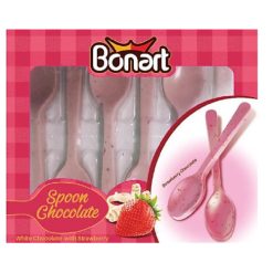Šokoladiniai šaukšteliai braškių skonio, 48 g.