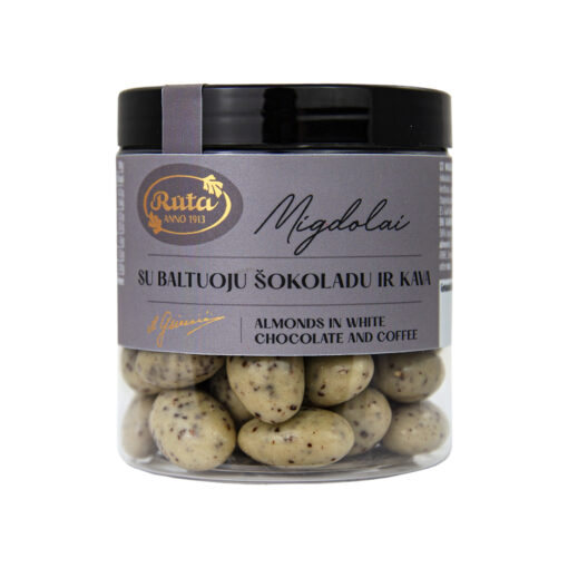 Rūta migdolai su Baltuoju Šokoladu ir Kava 120 g
