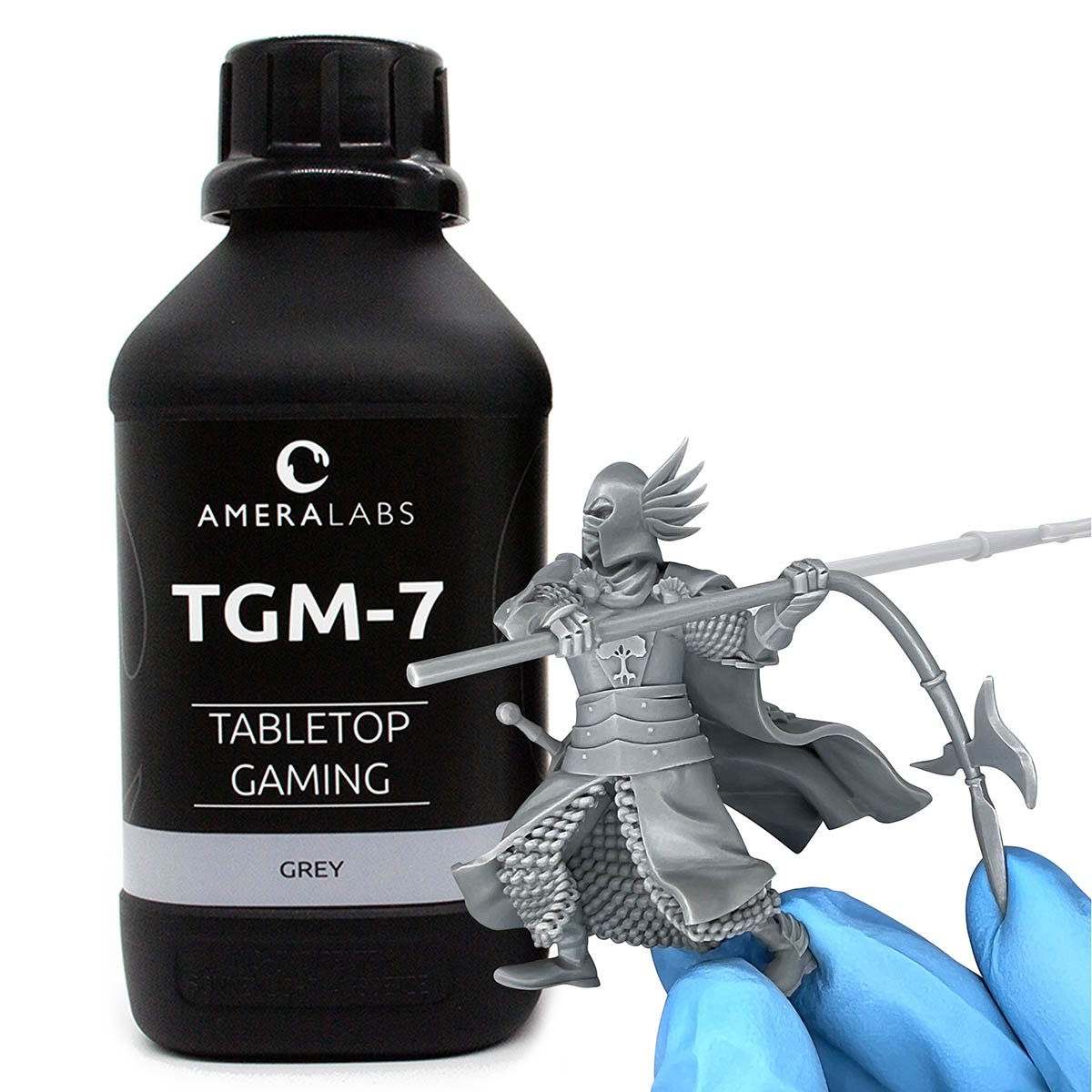 Derva 3D spausdinimui TGM-7 1kg pilka AMERALABS