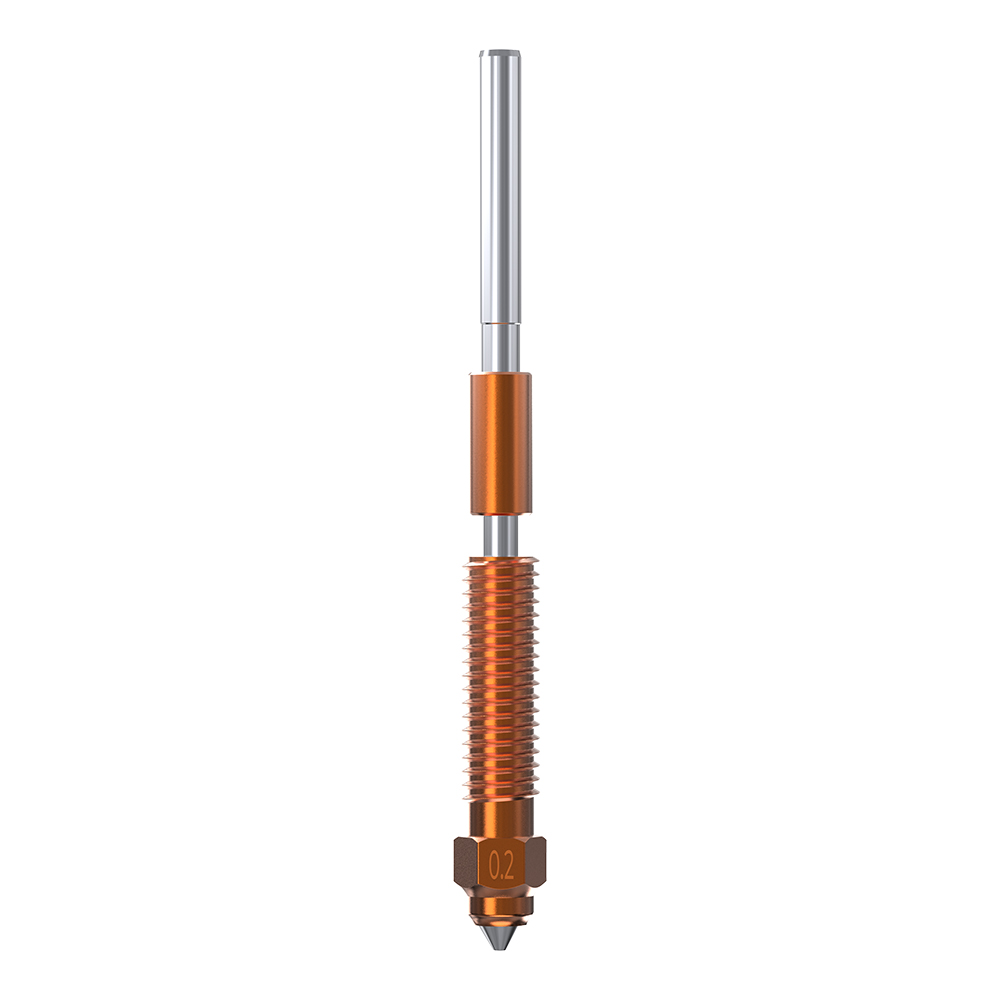 3D spausdintuvo purkštukas Quick-Swap "Unicorn" 0.2mm skirtas K1C / ENDER-3V3 / K1MAX su atnaujintu kaitikliu CREALITY