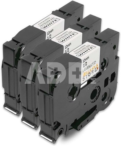 Brother labelling tape TZE-131 clear/black 12 mm
