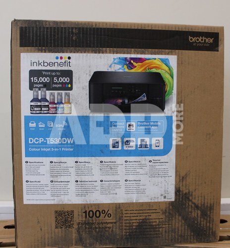 SALE OUT. Brother DCP-T530DW 3-in-1 Wireless Inkjet Printer | Brother DCP-T530DW | Inkjet | Colour | A4 | Wi-Fi | Black | DAMAGED PACKAGING