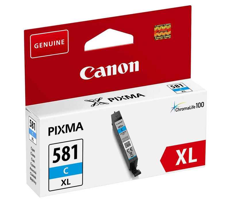 Rašalinė kasetė Canon CLI-581XLC mėlyna