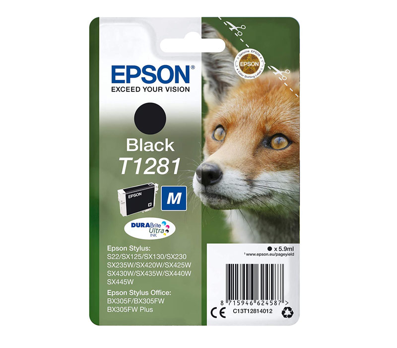 Rašalinė kasetė Epson T1281 juoda