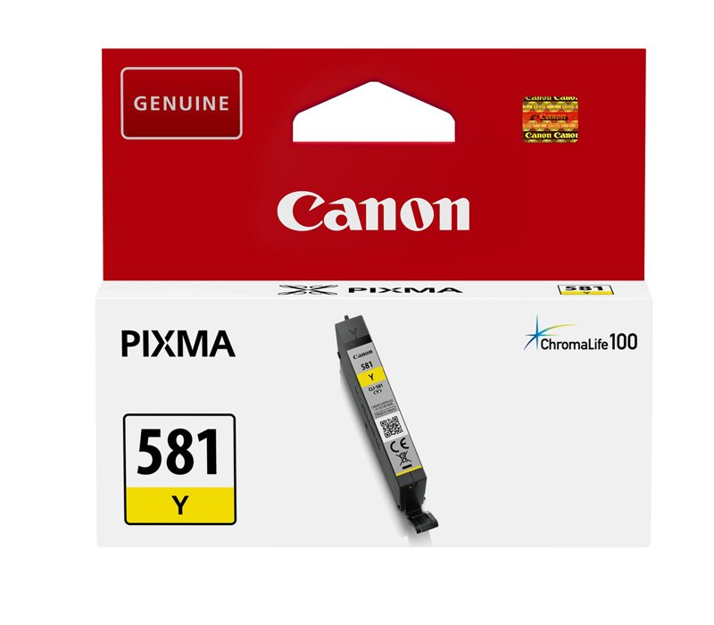 Rašalinė kasetė Canon CLI-581Y geltona