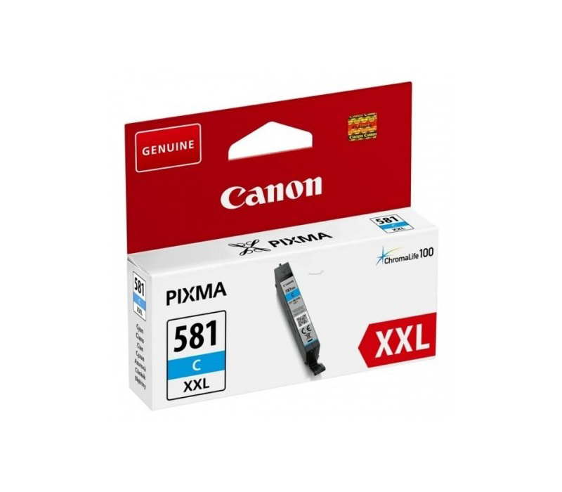 Rašalinė kasetė Canon CLI-581XXLC mėlyna