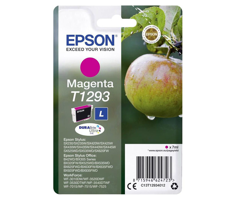 Rašalinė kasetė Epson T1293 raudona