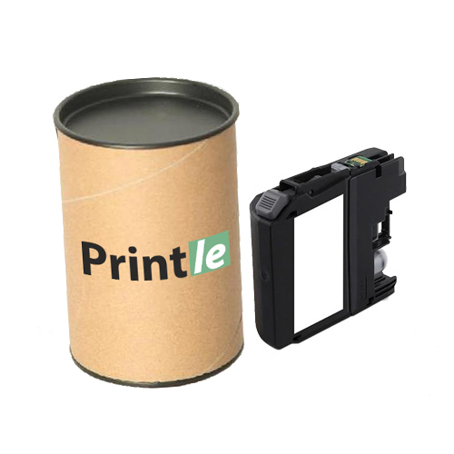 Brother LC-123BK kasetė juoda/black 600psl (Printle) LC123BK (su mikroschema)