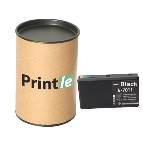 Epson T7011 (C13T70114010) kasetė juoda/black 59ml (Printle)  (su mikroschema)