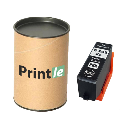 Epson 202XL (C13T02H14010) foto juoda 800psl (Printle)  (su mikroschema)