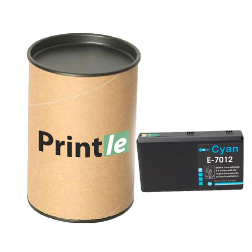 Epson T7012 (C13T70124010) kasetė žydra/cyan 35ml (Printle)  (su mikroschema)