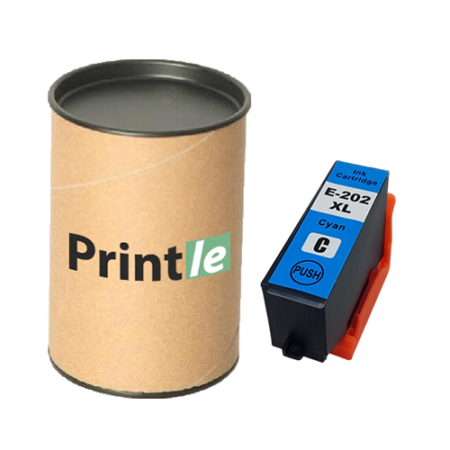Epson 202XL (C13T02H24010) žydra/cyan 650psl (Printle)  (su mikroschema)
