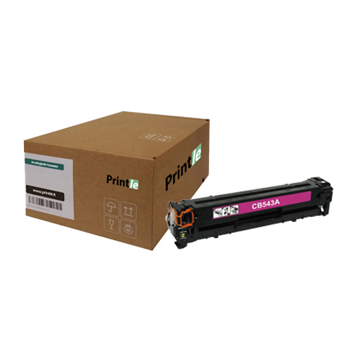HP 125A (CB543A) kasetė magenta/raudona 1400psl (Printle) (su mikroschema)