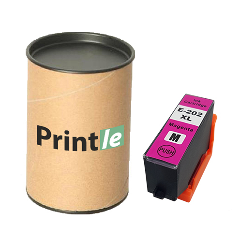 Epson 202XL (C13T02H34010) magenta/raudona 650psl (Printle)  (su mikroschema)