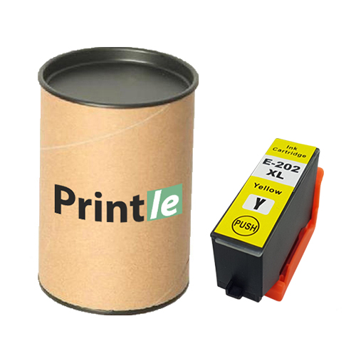 Epson 202XL (C13T02H44010) geltona/yellow 650psl (Printle)  (su mikroschema)