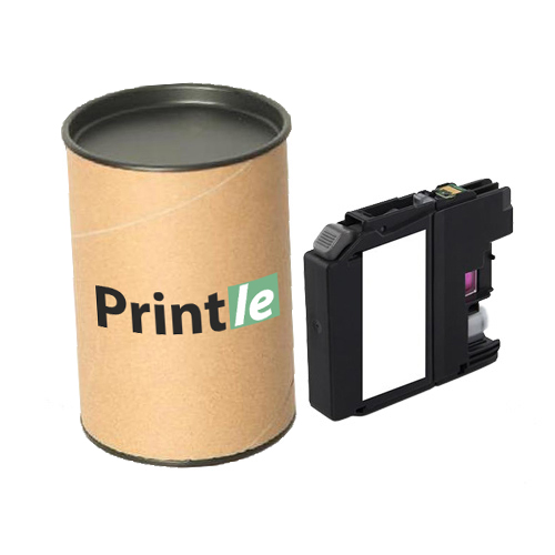 Brother LC-125XLM kasetė raudona/magenta 1200psl (Printle) LC125XL (su mikroschema)