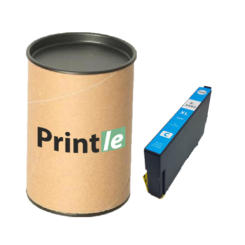 Epson 35XL (C13T35924010) žydra/cyan 1900psl (Printle)  (su mikroschema)