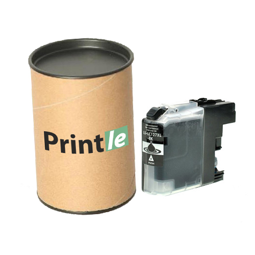 Brother LC-127XLBK kasetė juoda/black 1200psl (Printle) LC127XL (su mikroschema)