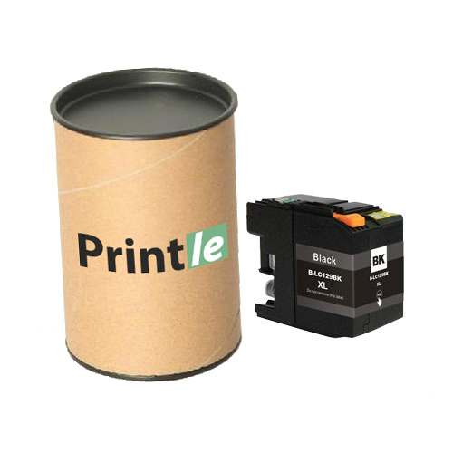 Brother LC129XLBK kasetė juoda/black 2400psl (Printle) LC129XL (su mikroschema)