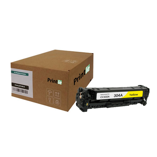 HP 307A (CE742A) kasetė geltona/yellow 7300psl (Printle)  (su mikroschema)