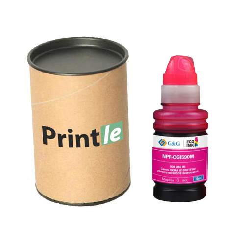 Canon GI-590M (1605C001) raudona/magenta 70ml (Printle) GI590M