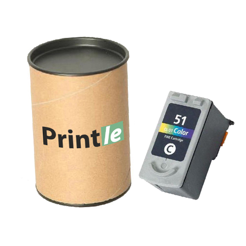 Canon CL-51 (0618B001) kasetė spalvota 24ml (Printle) CL51 (su mikroschema)