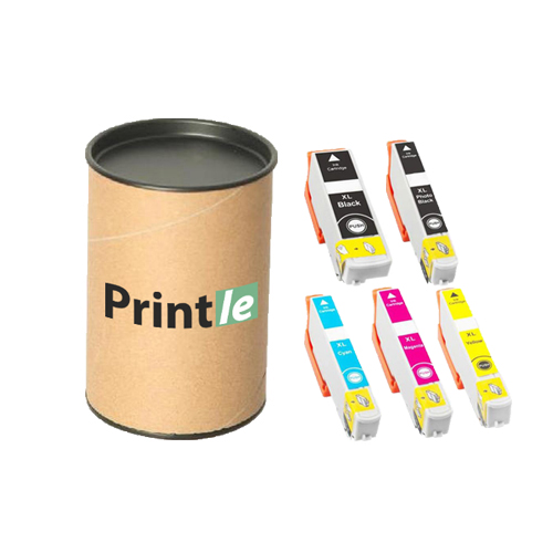 Epson 33XL kasečių rinkinys c/m/y/bk/pbk (Printle)  (su mikroschema)