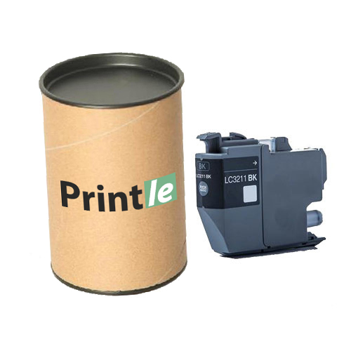 Brother LC-3211BK kasetė juoda/black 250psl (Printle) LC3211BK (su mikroschema)