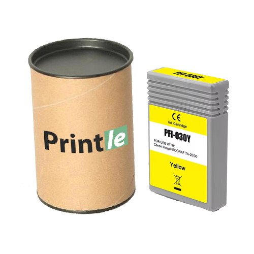 Canon PFI-030Y (3492C001) geltona/yellow 55ml (Printle) PFI030Y (su mikroschema)