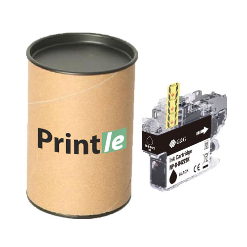 Brother LC-422BK kasetė black/juoda 16ml (Printle) LC422BK (su mikroschema)