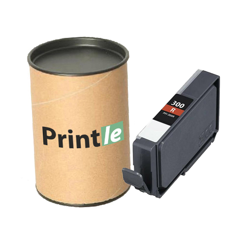 Canon PFI-300R (4199C001) raudona/red 14ml (Printle) PFI300R (su mikroschema)