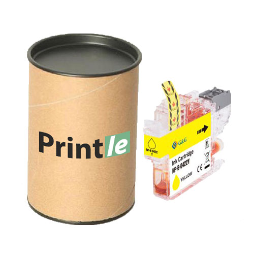 Brother LC-422Y kasetė yellow/geltona 10ml (Printle) LC422Y (su mikroschema)