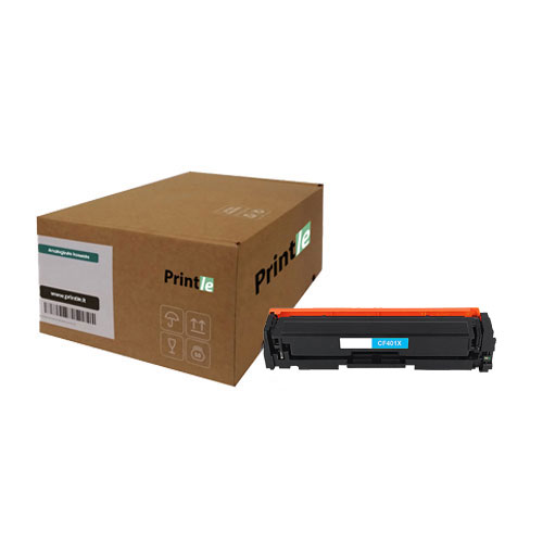 HP 201X (CF401X) kasetė žydra/cyan 2300psl (Printle)  (su mikroschema)